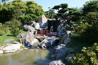 20 Waterfall And Red Fence Japones Japanese Garden Buenos Aires